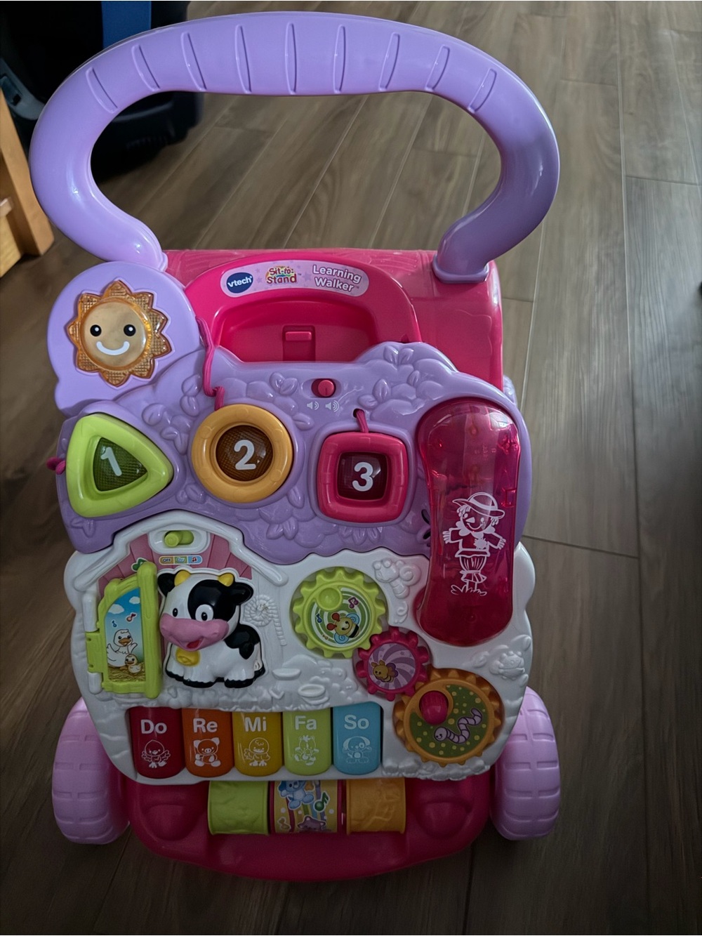 VTech Pink and Purple Toddler Learning Walker Activity Center